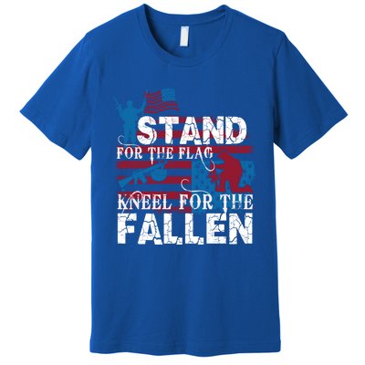 American Flag Stand For The Flag Knees For The Fallen Great Gift Premium T-Shirt