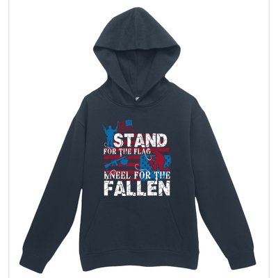 American Flag Stand For The Flag Knees For The Fallen Great Gift Urban Pullover Hoodie