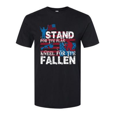 American Flag Stand For The Flag Knees For The Fallen Great Gift Softstyle CVC T-Shirt