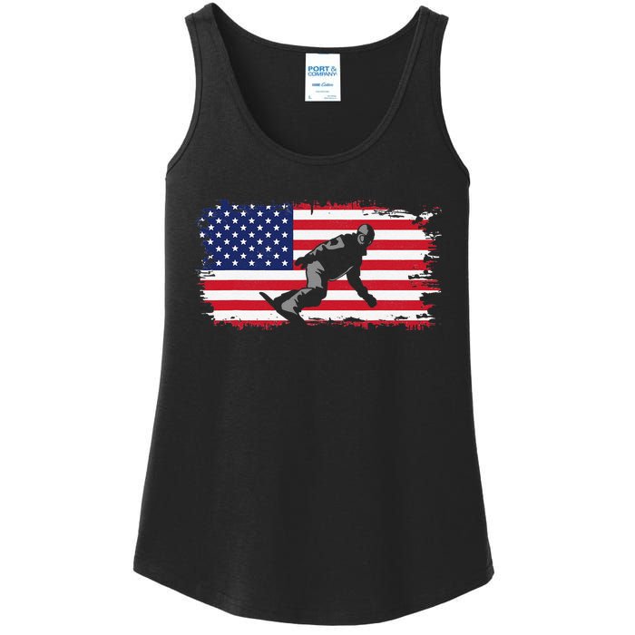 American Flag Snowboard Apparel Snowboarding Snowboard Ladies Essential Tank