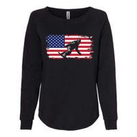 American Flag Snowboard Apparel Snowboarding Snowboard Womens California Wash Sweatshirt