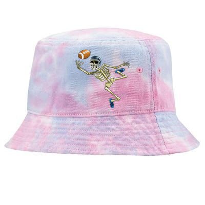 American Football Skeleton Halloween Men Football Fan Tie-Dyed Bucket Hat