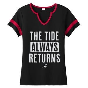 Alabama Football The Tide Always Returns Ladies Halftime Notch Neck Tee