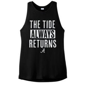 Alabama Football The Tide Always Returns Ladies PosiCharge Tri-Blend Wicking Tank