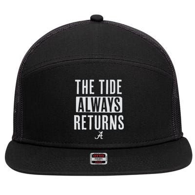 Alabama Football The Tide Always Returns 7 Panel Mesh Trucker Snapback Hat