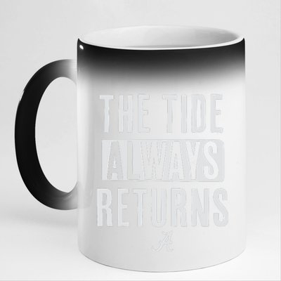 Alabama Football The Tide Always Returns 11oz Black Color Changing Mug