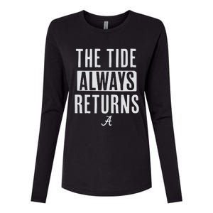 Alabama Football The Tide Always Returns Womens Cotton Relaxed Long Sleeve T-Shirt