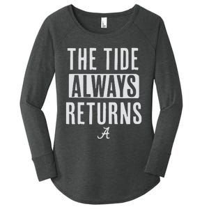 Alabama Football The Tide Always Returns Women's Perfect Tri Tunic Long Sleeve Shirt