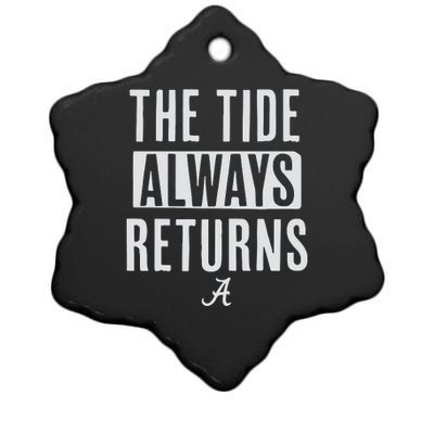 Alabama Football The Tide Always Returns Ceramic Star Ornament