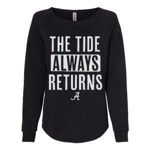 Alabama Football The Tide Always Returns Womens California Wash Sweatshirt