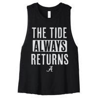 Alabama Football The Tide Always Returns Women's Racerback Cropped Tank