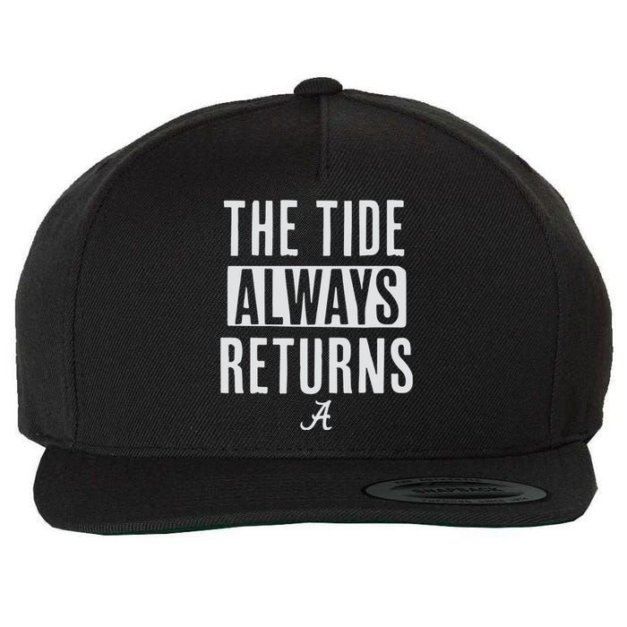 Alabama Football The Tide Always Returns Wool Snapback Cap