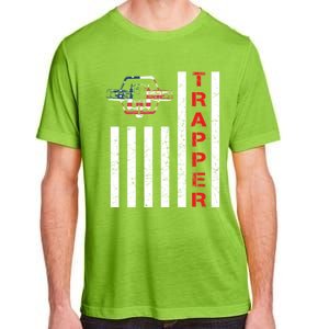 American Flag Trapping Gift For Trappers And Hunters Adult ChromaSoft Performance T-Shirt