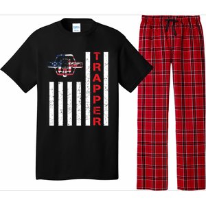 American Flag Trapping Gift For Trappers And Hunters Pajama Set