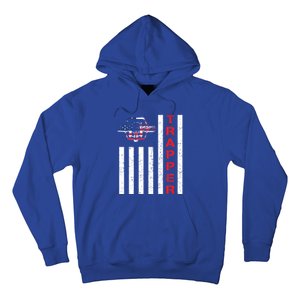 American Flag Trapping Gift For Trappers And Hunters Hoodie