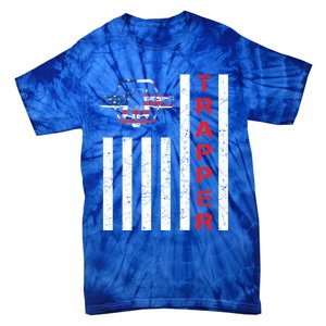 American Flag Trapping Gift For Trappers And Hunters Tie-Dye T-Shirt