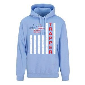 American Flag Trapping Gift For Trappers And Hunters Unisex Surf Hoodie