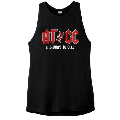 Atgc Funny Teacher Student Biology Ladies PosiCharge Tri-Blend Wicking Tank