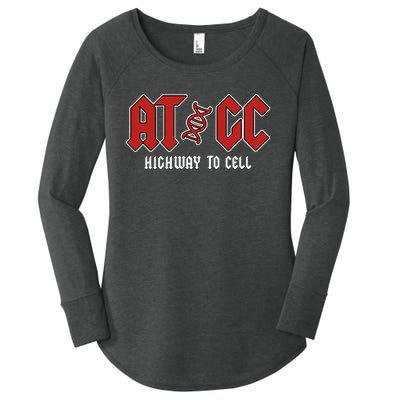 Atgc Funny Teacher Student Biology Women's Perfect Tri Tunic Long Sleeve Shirt