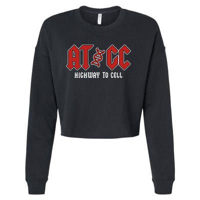 Atgc Funny Teacher Student Biology Cropped Pullover Crew