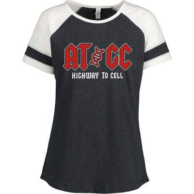 Atgc Funny Teacher Student Biology Enza Ladies Jersey Colorblock Tee