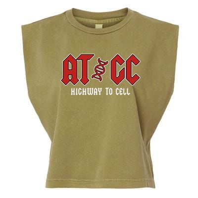 Atgc Funny Teacher Student Biology Garment-Dyed Women's Muscle Tee