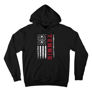 American Flag Tennis Best Gifts For Players Fans Hoodie