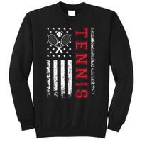 American Flag Tennis Best Gifts For Players Fans Sweatshirt