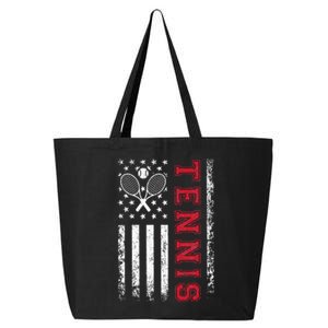 American Flag Tennis Best Gifts For Players Fans 25L Jumbo Tote