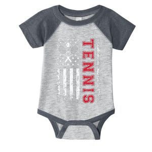 American Flag Tennis Best Gifts For Players Fans Infant Baby Jersey Bodysuit