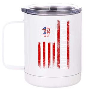 American Flag Trump Vance 2024 Donald Trump J.D. Vance Outlaw Hillbilly Gift 12 oz Stainless Steel Tumbler Cup