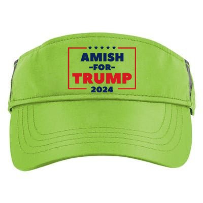 Amish For Trump 2024 Adult Drive Performance Visor