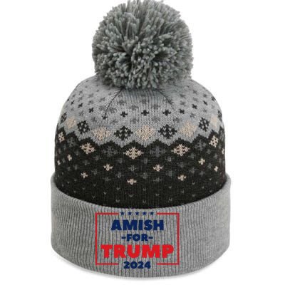 Amish For Trump 2024 The Baniff Cuffed Pom Beanie