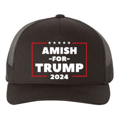 Amish For Trump 2024 Yupoong Adult 5-Panel Trucker Hat