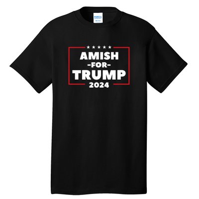 Amish For Trump 2024 Tall T-Shirt