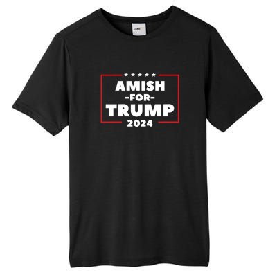 Amish For Trump 2024 Tall Fusion ChromaSoft Performance T-Shirt