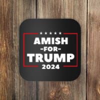 Amish For Trump 2024 Coaster