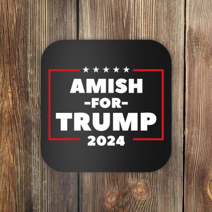 Amish For Trump 2024 Coaster