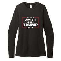 Amish For Trump 2024 Womens CVC Long Sleeve Shirt