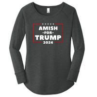 Amish For Trump 2024 Women's Perfect Tri Tunic Long Sleeve Shirt