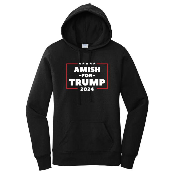 Amish For Trump 2024 Women's Pullover Hoodie