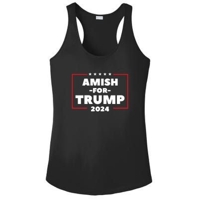 Amish For Trump 2024 Ladies PosiCharge Competitor Racerback Tank