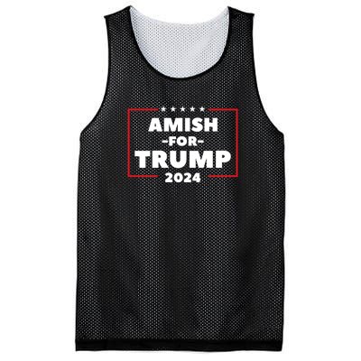 Amish For Trump 2024 Mesh Reversible Basketball Jersey Tank