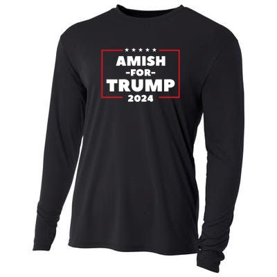 Amish For Trump 2024 Cooling Performance Long Sleeve Crew