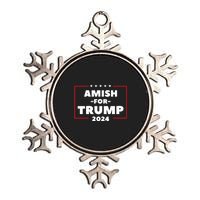 Amish For Trump 2024 Metallic Star Ornament