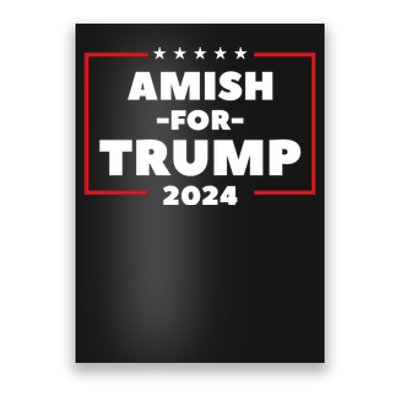 Amish For Trump 2024 Poster