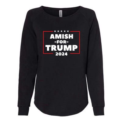 Amish For Trump 2024 Womens California Wash Sweatshirt