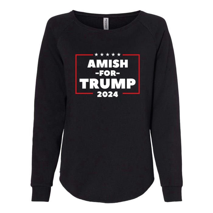 Amish For Trump 2024 Womens California Wash Sweatshirt