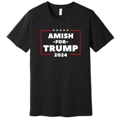 Amish For Trump 2024 Premium T-Shirt