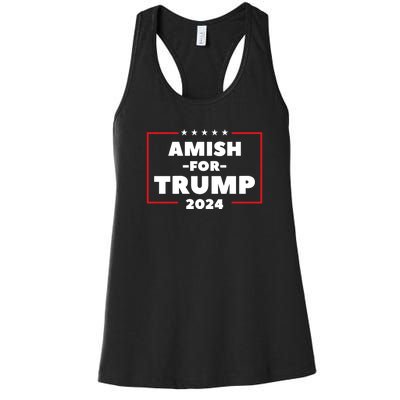 Amish For Trump 2024 Women's Racerback Tank